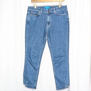 M.i.h Niki High-Rise Straight Cropped Jeans Anthropologie Vintage Wash